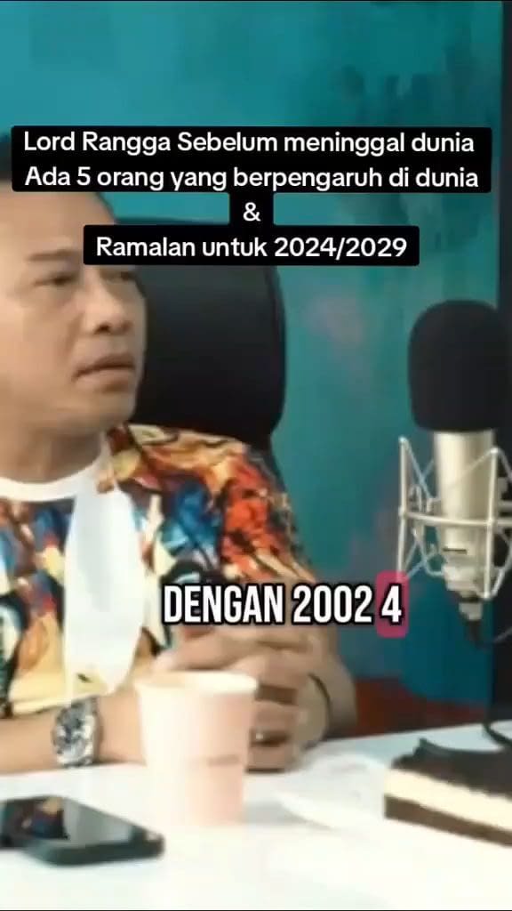 Pernyataan Lord Rangga Yang Menjadi Perbincangan Hangat Belakangan Ini